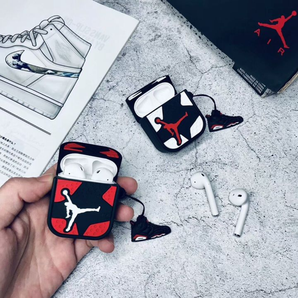 Air Jordan Case Airpods- White AirPods Cover