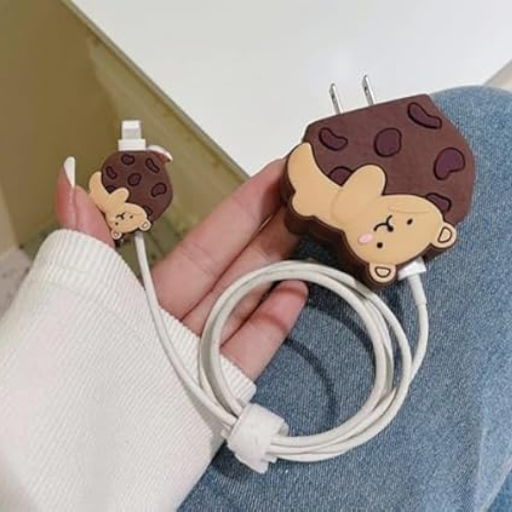 Cookie Bear Edition – iPhone Charger Cover (With Wire Protector)