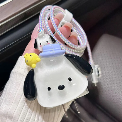 3D Pochacco Edition – iPhone Charger Cover (With Wire Protector)