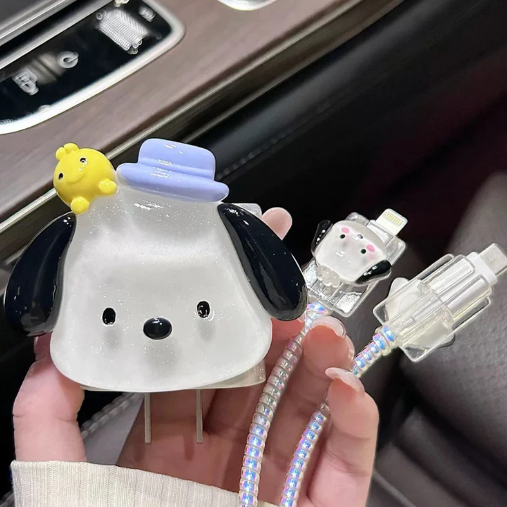 3D Pochacco Edition – iPhone Charger Cover (With Wire Protector)