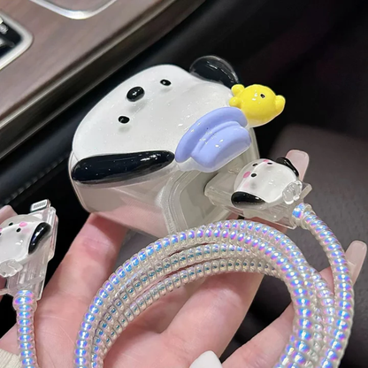 3D Pochacco Edition – iPhone Charger Cover (With Wire Protector)
