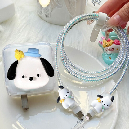 3D Pochacco Edition – iPhone Charger Cover (With Wire Protector)