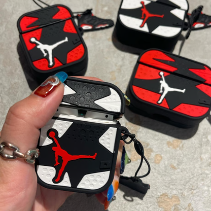 Air Jordan Case Airpods- White AirPods Cover