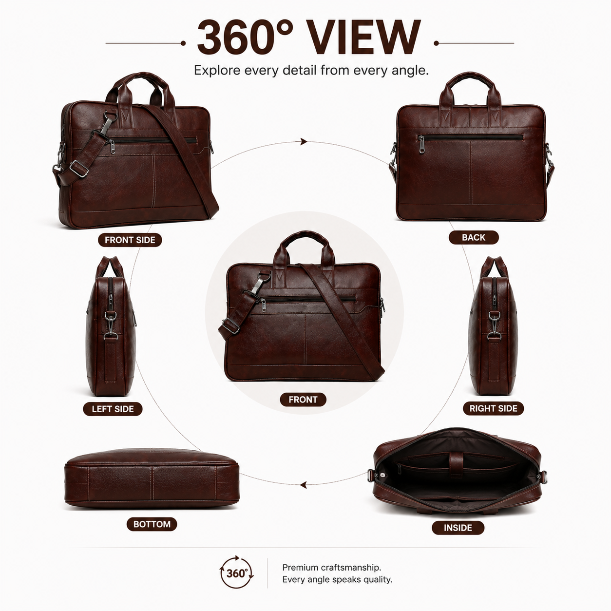 The Executive Tote- Bisons Sienna
