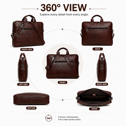 The Executive Tote- Bisons Sienna