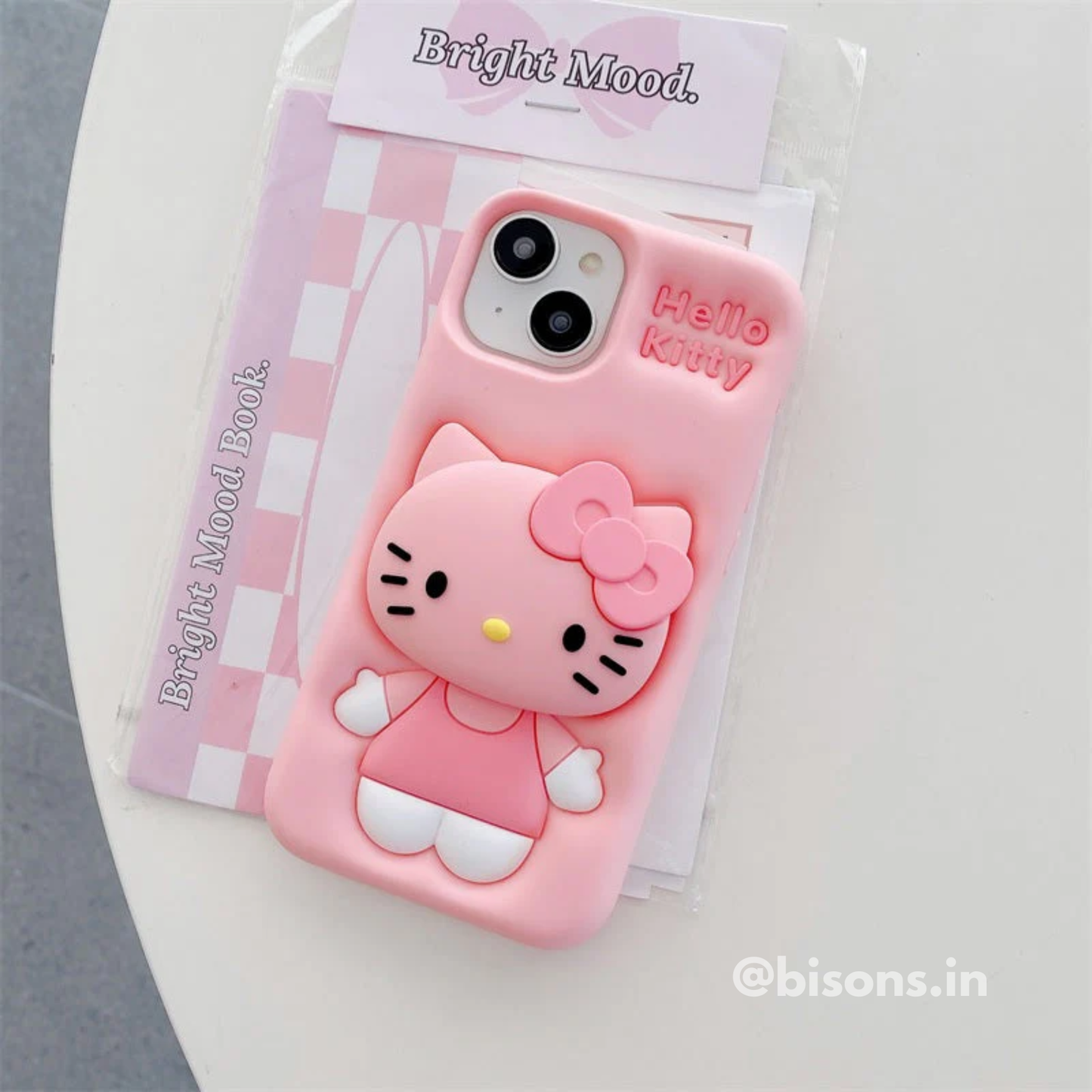 Hello Kitty Pink Bow: 3D Silicone Case – Cartoon Collection