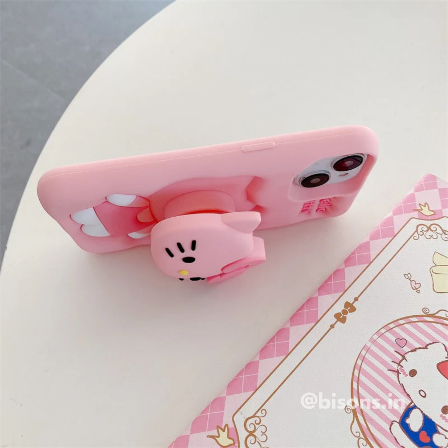 Hello Kitty Pink Bow: 3D Silicone Case – Cartoon Collection
