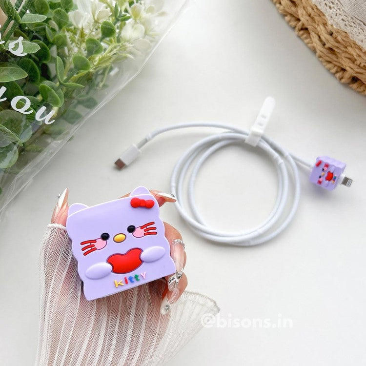 3D Kitty Core Edition – iPhone Charger Cover (With Wire Protector)