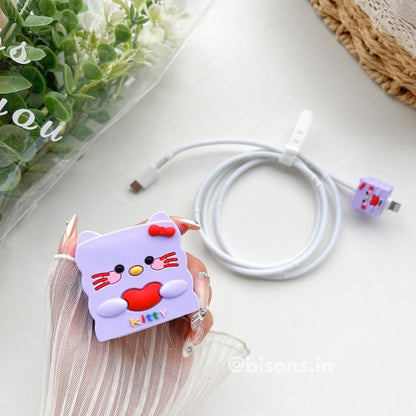 3D Kitty Core Edition – iPhone Charger Cover (With Wire Protector)