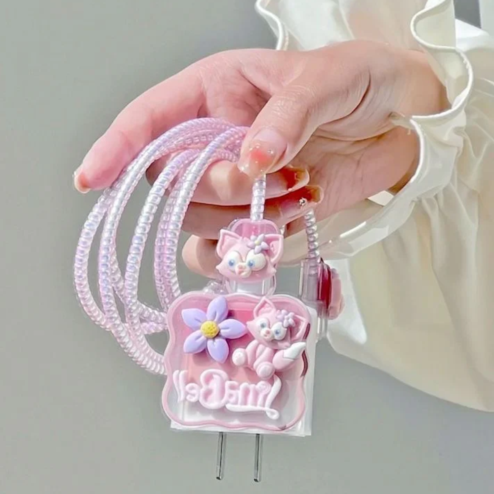 Meow Meow Edition – iPhone Charger Cover (With Wire Protector)