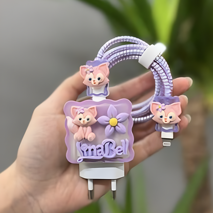 Meow Meow Edition – iPhone Charger Cover (With Wire Protector)