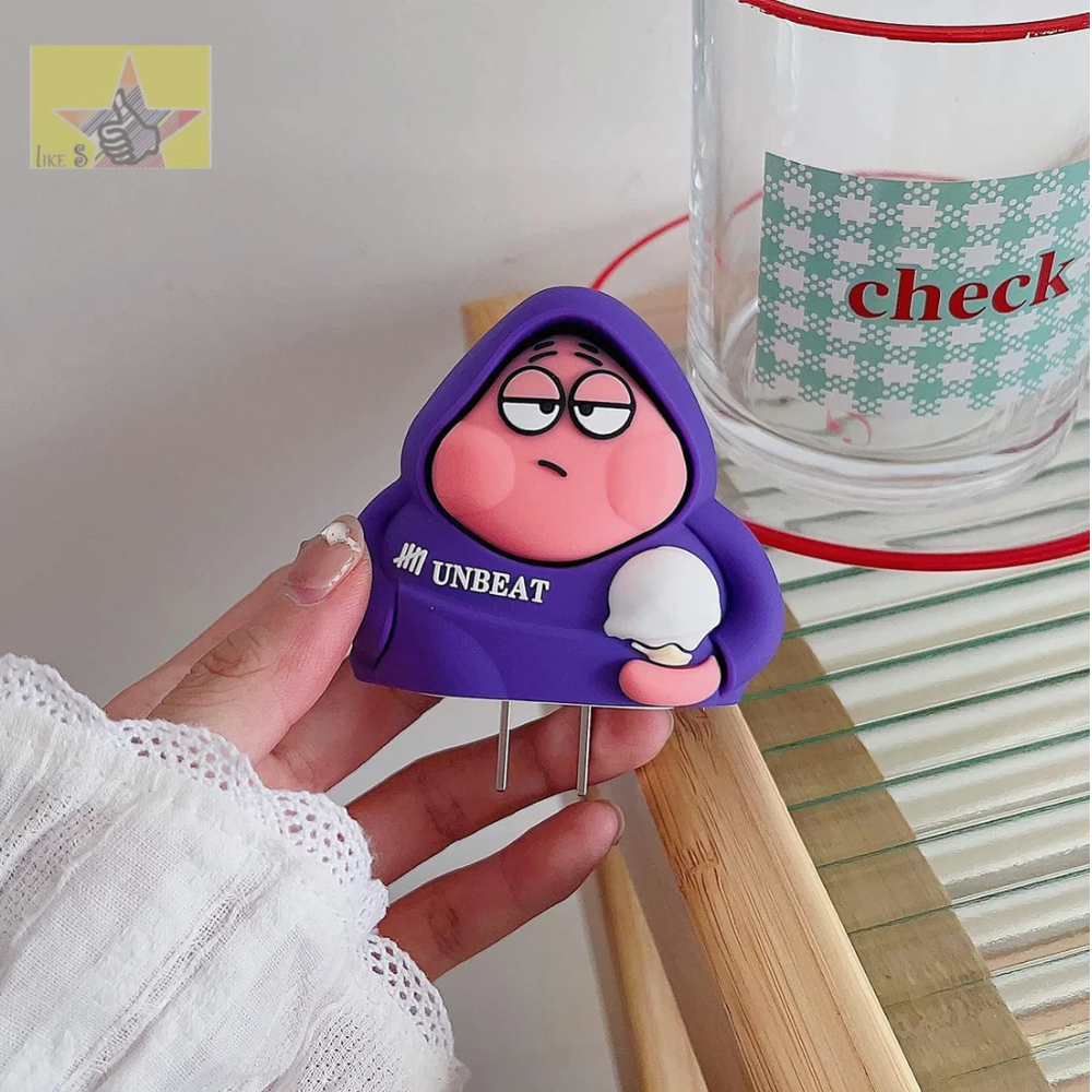 Patrick Star SpongeBob Edition – iPhone Charger Cover (With Wire Protector)