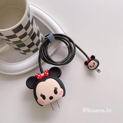 Minnie Mouse Edition – iPhone Charger Cover (With Wire Protector)