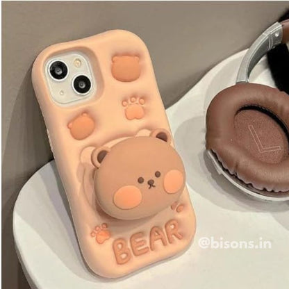 Beary Bop iPhone Case (With Built-in Stand)