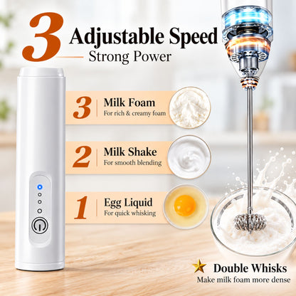 FrothEase™ 3-Speed Electric Milk Frother