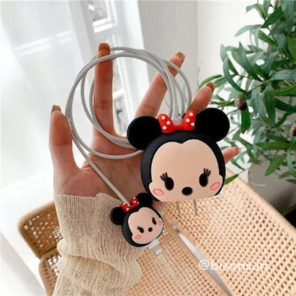 Minnie Mouse Edition – iPhone Charger Cover (With Wire Protector)
