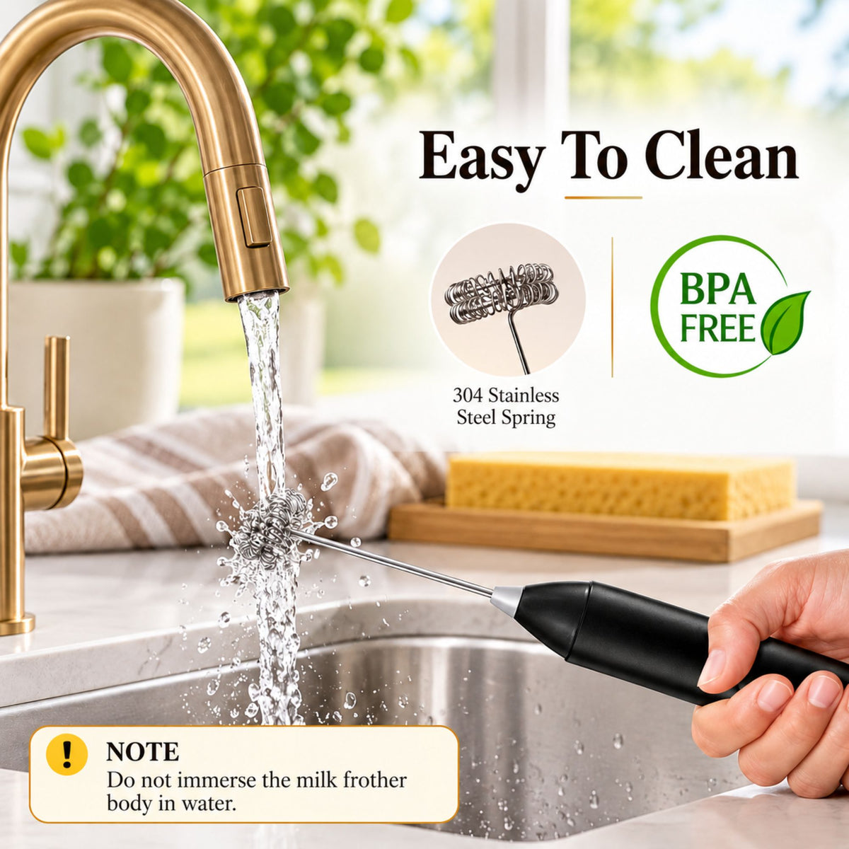 FrothEase™ 3-Speed Electric Milk Frother