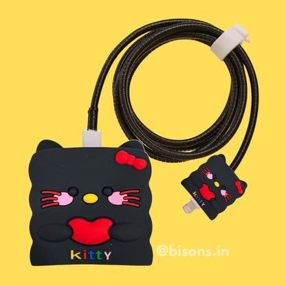 3D Kitty Core Edition – iPhone Charger Cover (With Wire Protector)