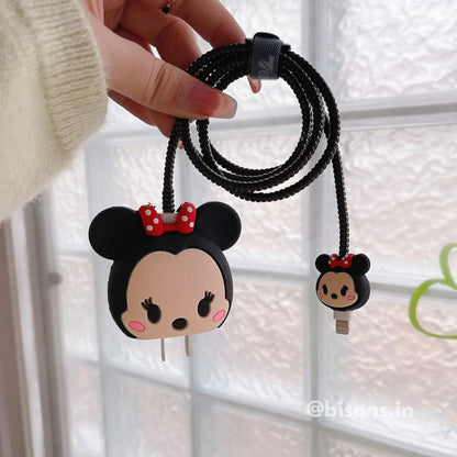 Minnie Mouse Edition – iPhone Charger Cover (With Wire Protector)
