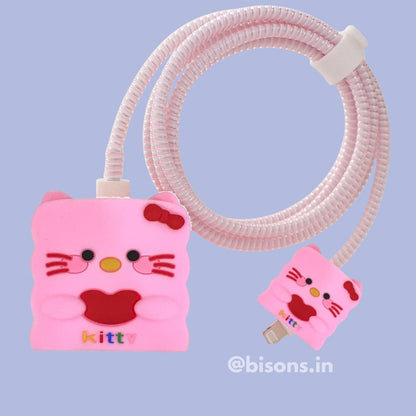3D Kitty Core Edition – iPhone Charger Cover (With Wire Protector)