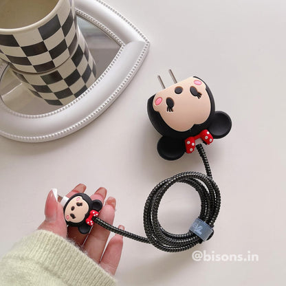 Minnie Mouse Edition – iPhone Charger Cover (With Wire Protector)
