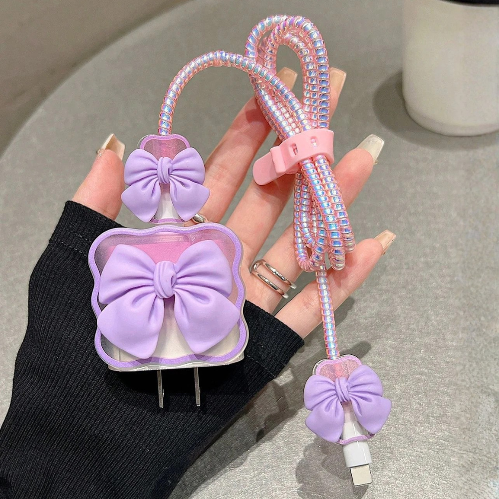 3D AuraBow Edition – iPhone Charger Cover (With Wire Protector)