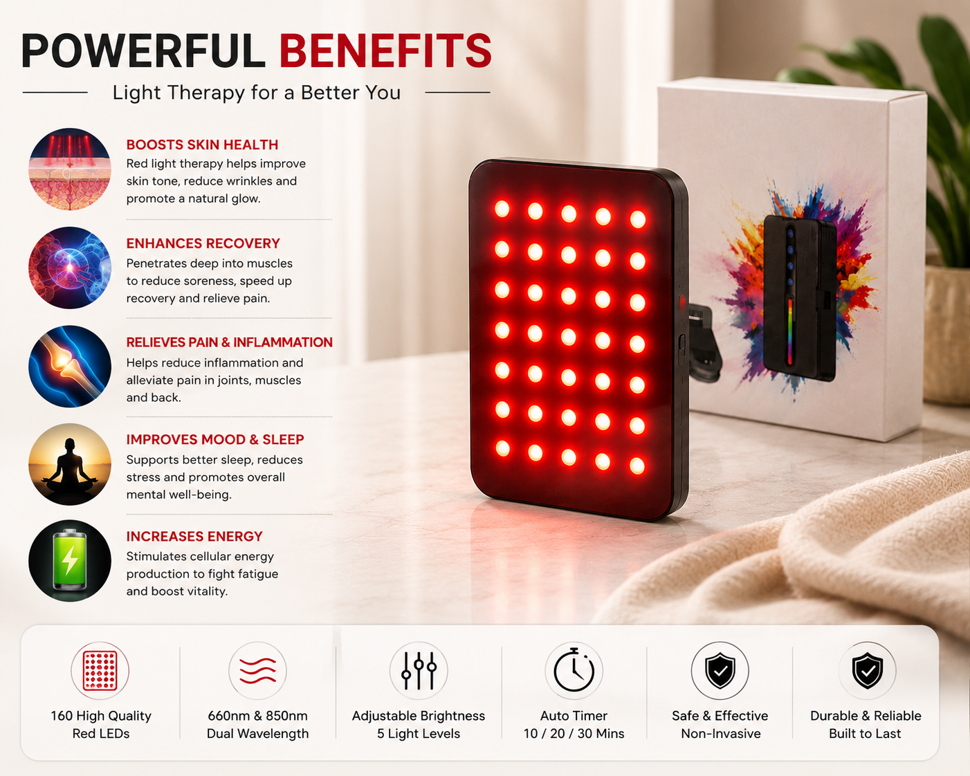 LiteX™ RGB Rechargeable Pocket Camera Light