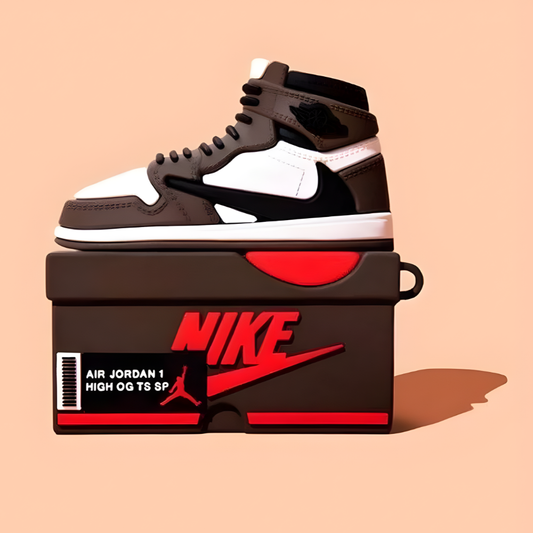 Cactus Court Drip Case Airpods- Mocha Brown Sneaker AirPods Cover