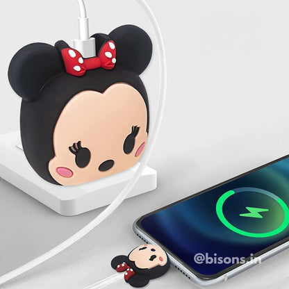 Minnie Mouse Edition – iPhone Charger Cover (With Wire Protector)