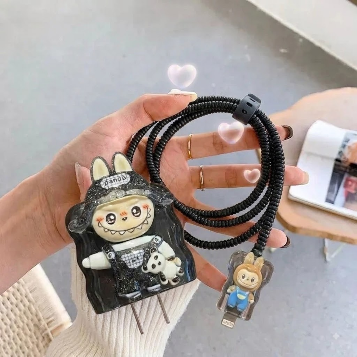 Black Mischief Labubu Edition – iPhone Charger Cover