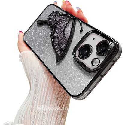 Midnight Flutter iPhone Case (With Built-in Stand)