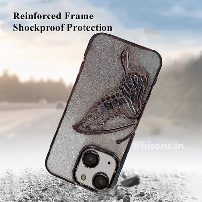 Midnight Flutter iPhone Case (With Built-in Stand)