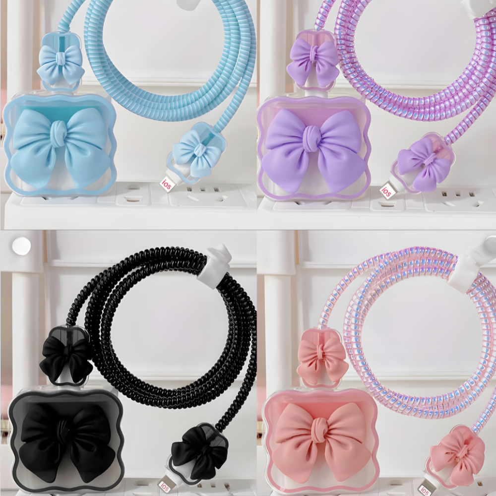 3D AuraBow Edition – iPhone Charger Cover (With Wire Protector)