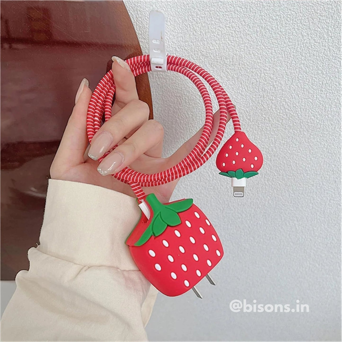 BobaBerry Edition – iPhone Charger Cover (With Wire Protector)