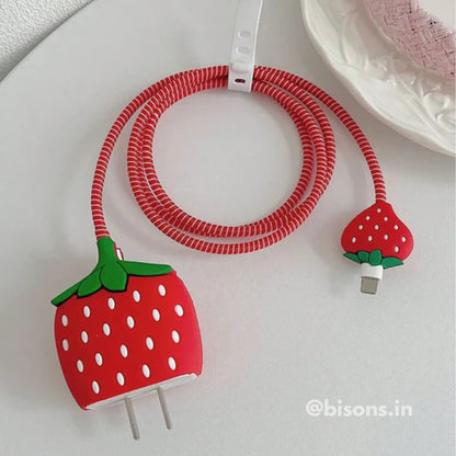 BobaBerry Edition – iPhone Charger Cover (With Wire Protector)