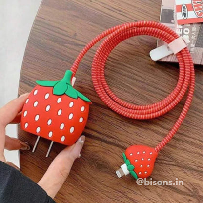 BobaBerry Edition – iPhone Charger Cover (With Wire Protector)