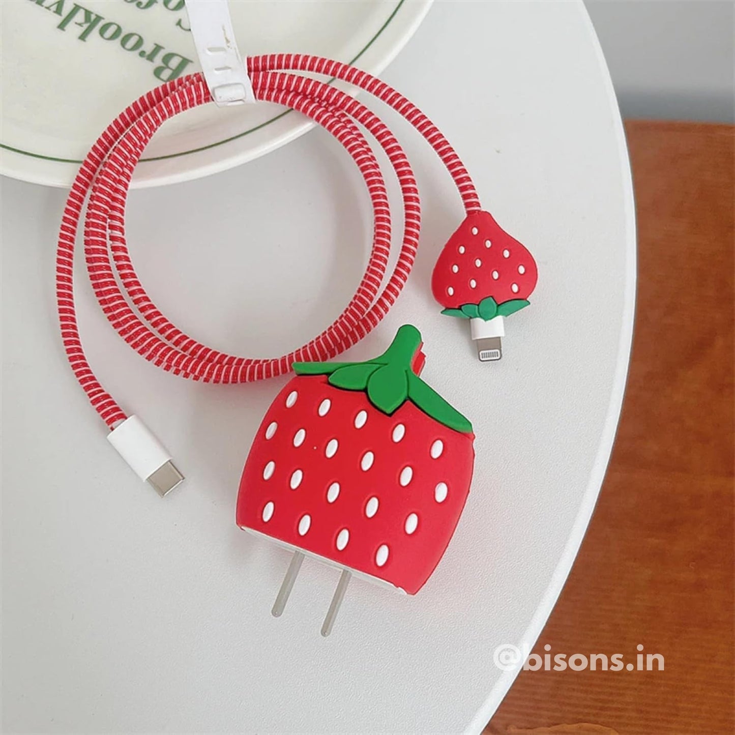 BobaBerry Edition – iPhone Charger Cover (With Wire Protector)