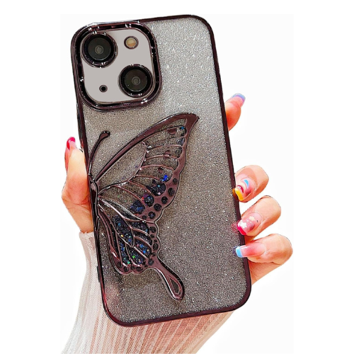 Midnight Flutter iPhone Case (With Built-in Stand)