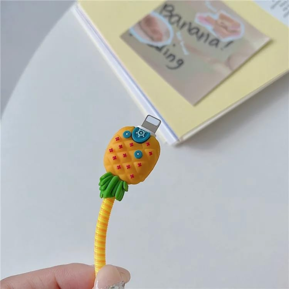 Sponge Pineapple House– iPhone Charger Cover (With Wire Protector)