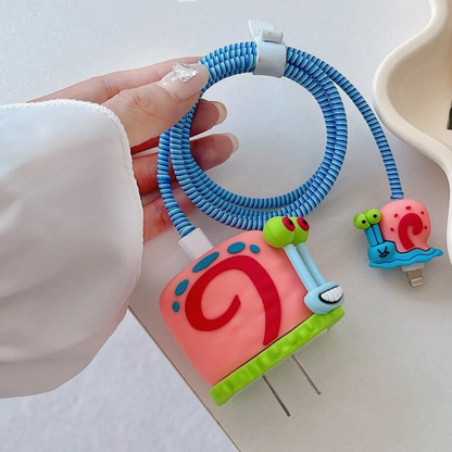 Gary the Snail Edition – iPhone Charger Cover (With Wire Protector)