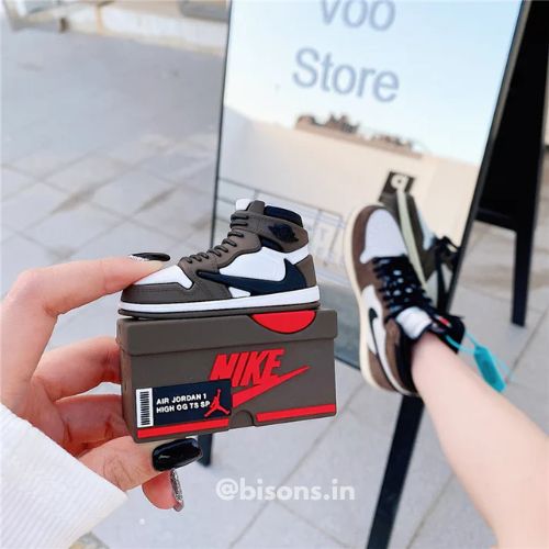 Cactus Court Drip Case Airpods- Mocha Brown Sneaker AirPods Cover