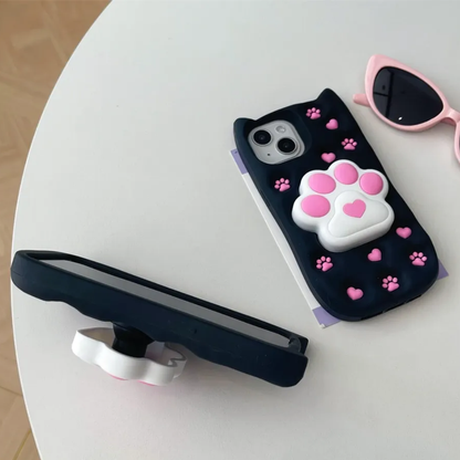 PawPuff iPhone Case (With Built-in Stand)