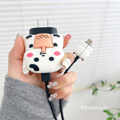 Cute Cow Edition – iPhone Charger Cover (With Wire Protector)