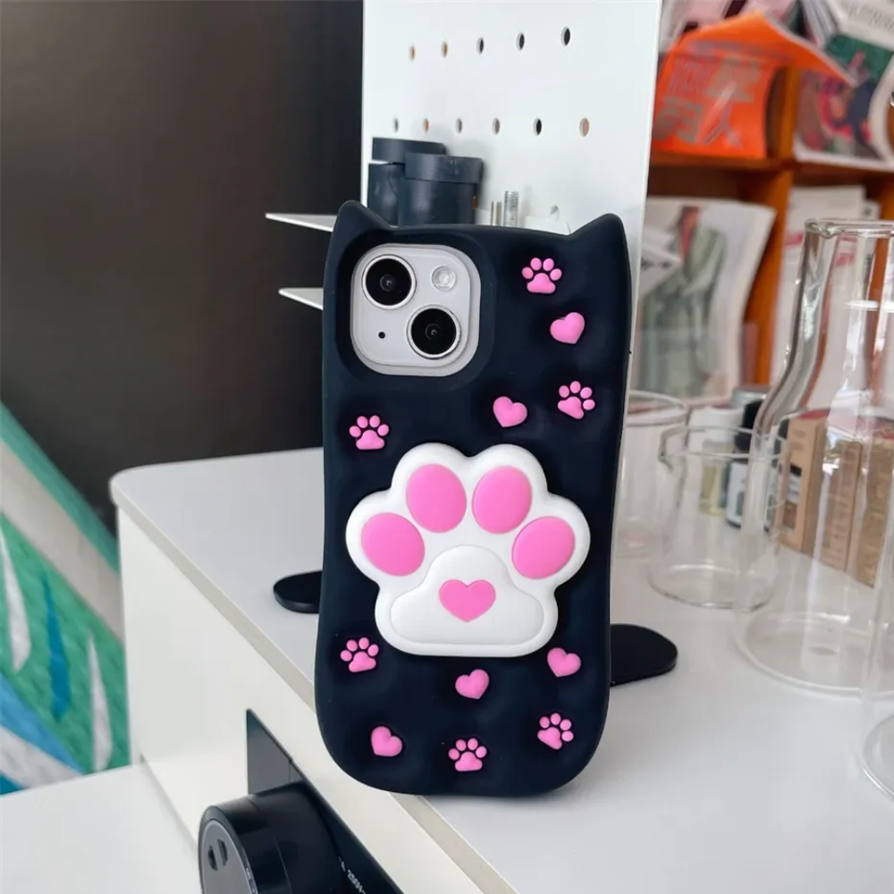 PawPuff iPhone Case (With Built-in Stand)