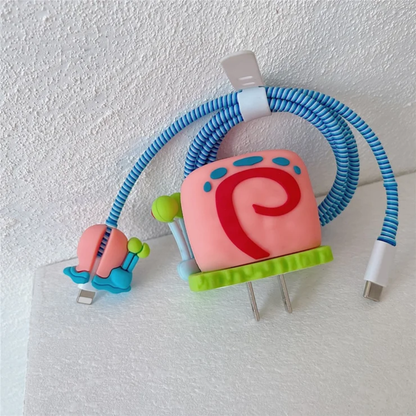 Gary the Snail Edition – iPhone Charger Cover (With Wire Protector)