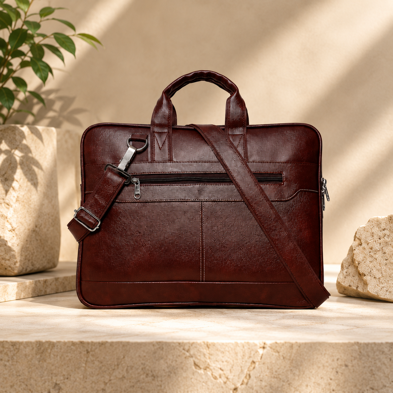 The Executive Tote- Bisons Sienna