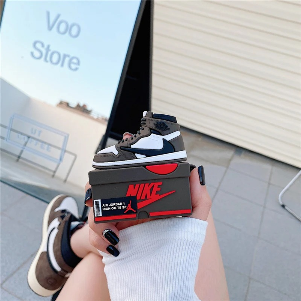 Cactus Court Drip Case Airpods- Mocha Brown Sneaker AirPods Cover