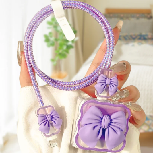 3D AuraBow Edition – iPhone Charger Cover (With Wire Protector)