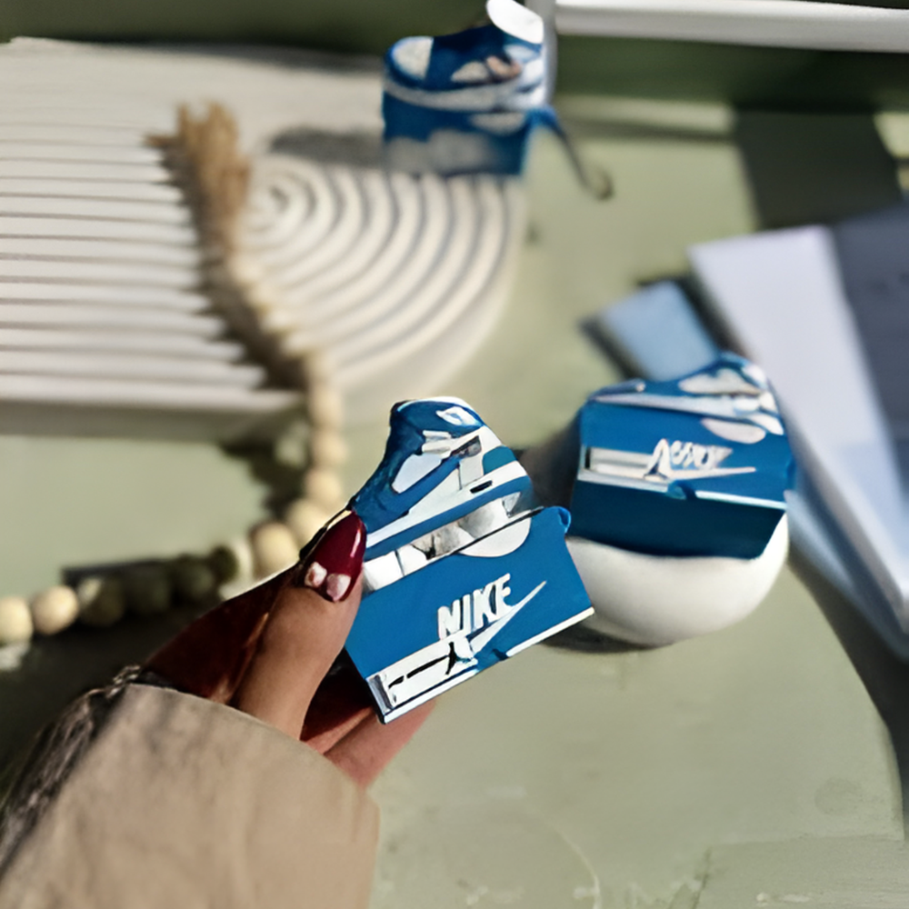 Cactus Court Drip Case Airpods-  Blue Sneaker AirPods Cover