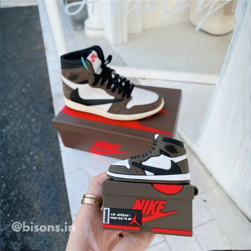 Cactus Court Drip Case Airpods- Mocha Brown Sneaker AirPods Cover